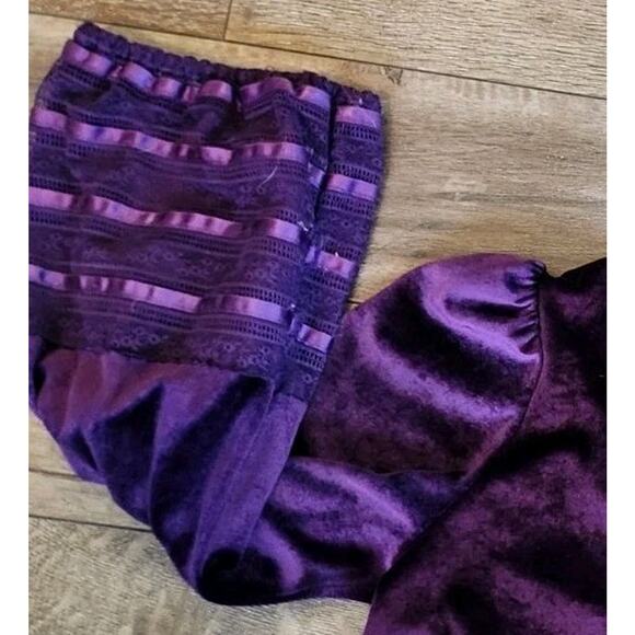 Gilligan & O'Malley Purple Maxi Robe Granny Women's Medium Pullover - Picture 8 of 8